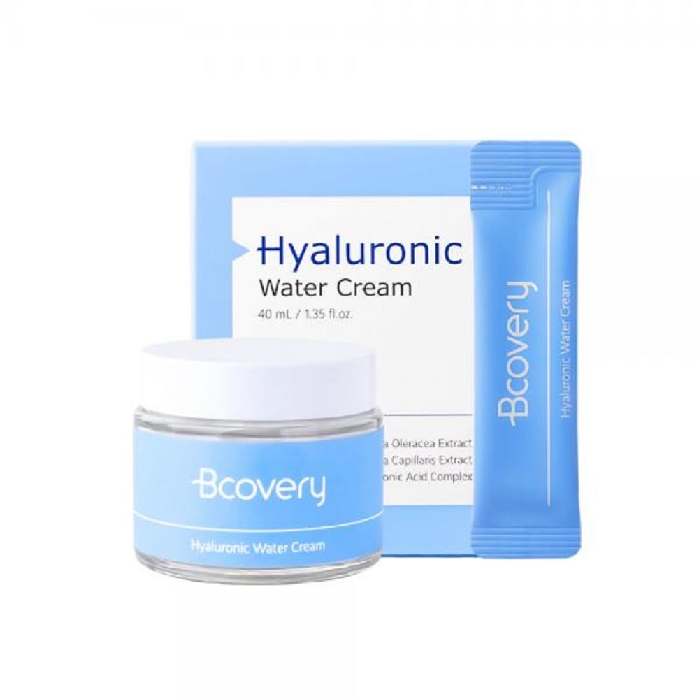韓国-KBEAUTY-ヒアルロン酸水夫池水分保湿クリームセット80ml+2mlx20スティック弱酸性低刺激速保湿敏感肌-K COSMETICS