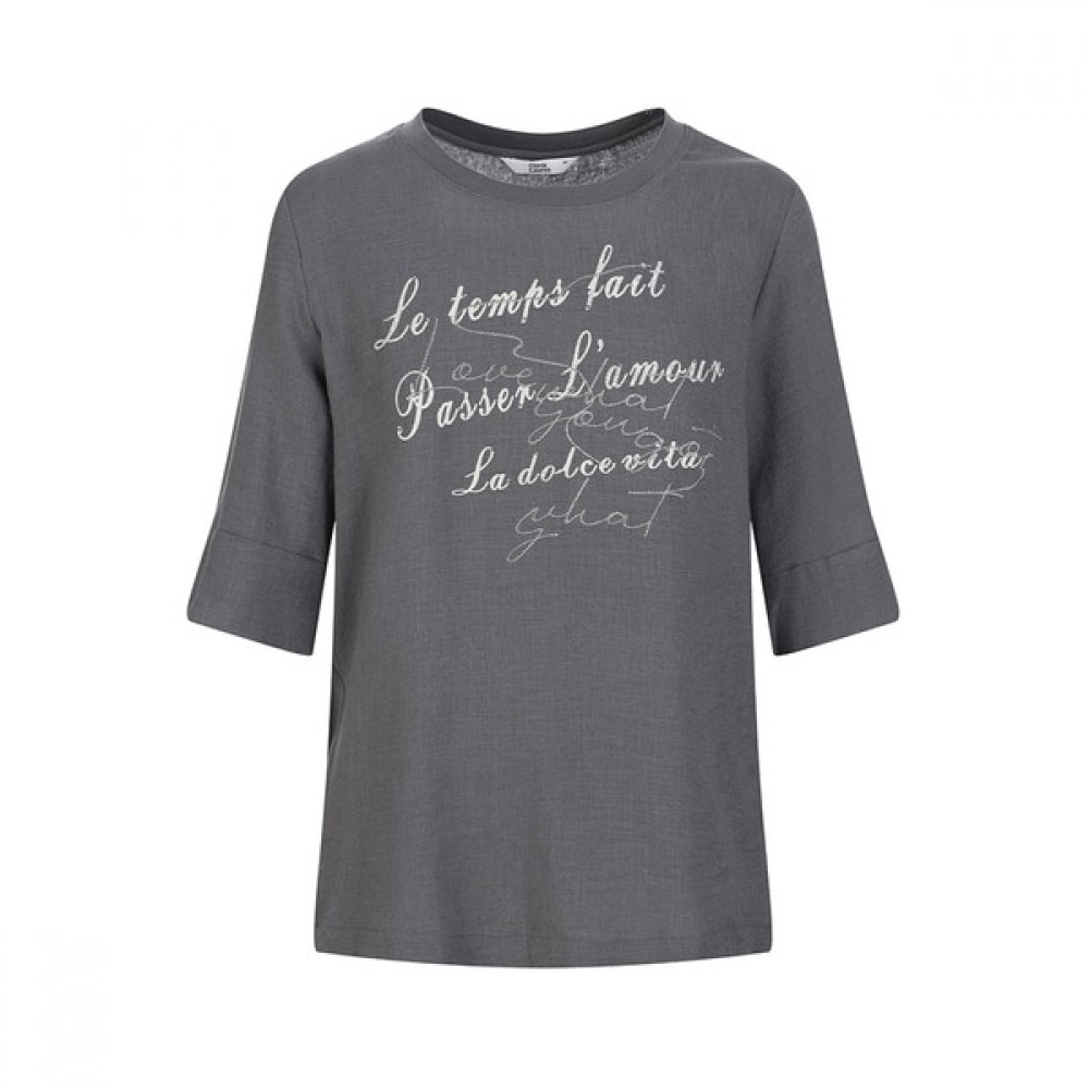 [オリビアローレン] プリントブラウス_Vobs3M3312