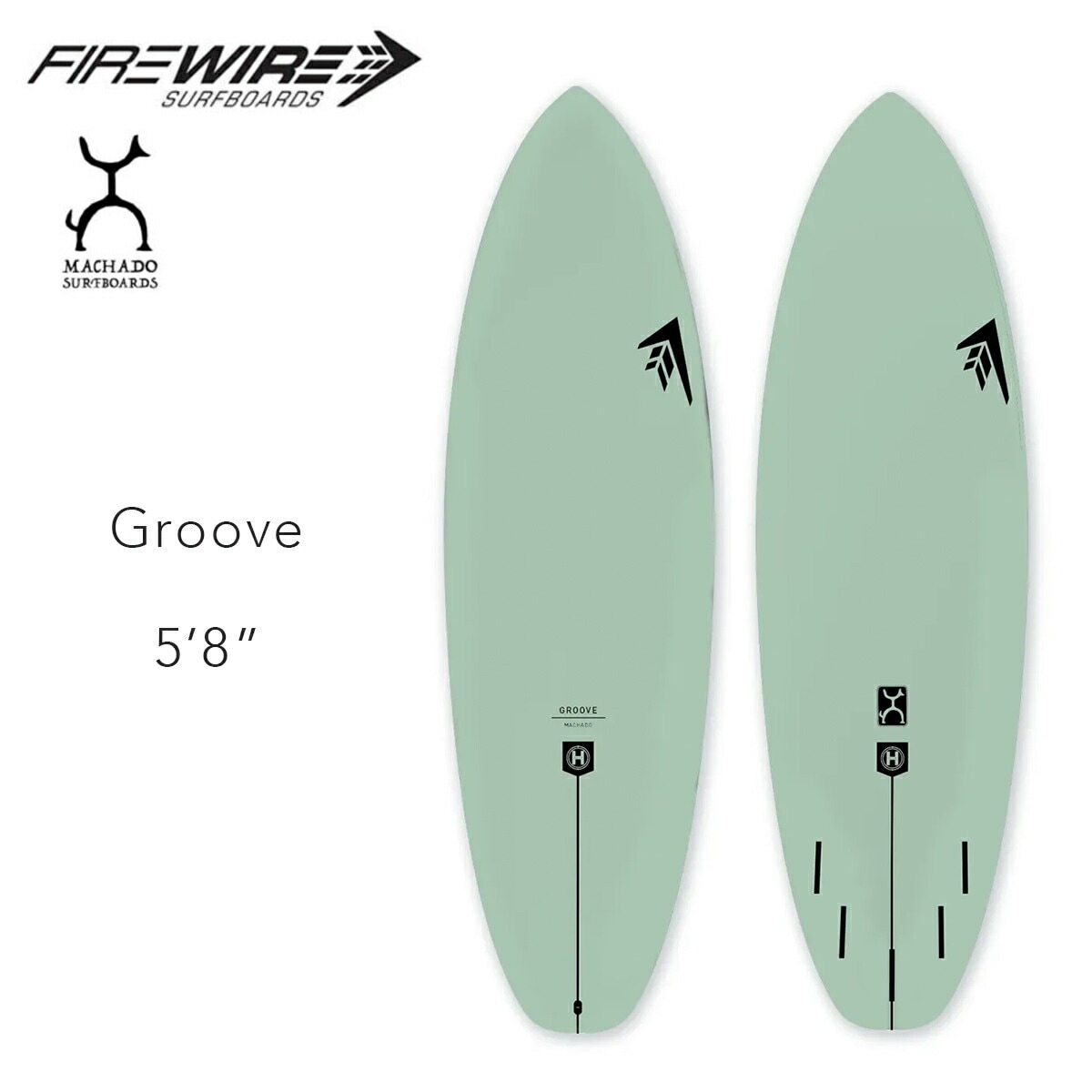 ファイヤーワイヤー サーフボード グルーヴ アーミーグリーン FIREWIRE SURFBOARDS Groove Army Green ロブ・マチャド Rob Machado 5ft8in