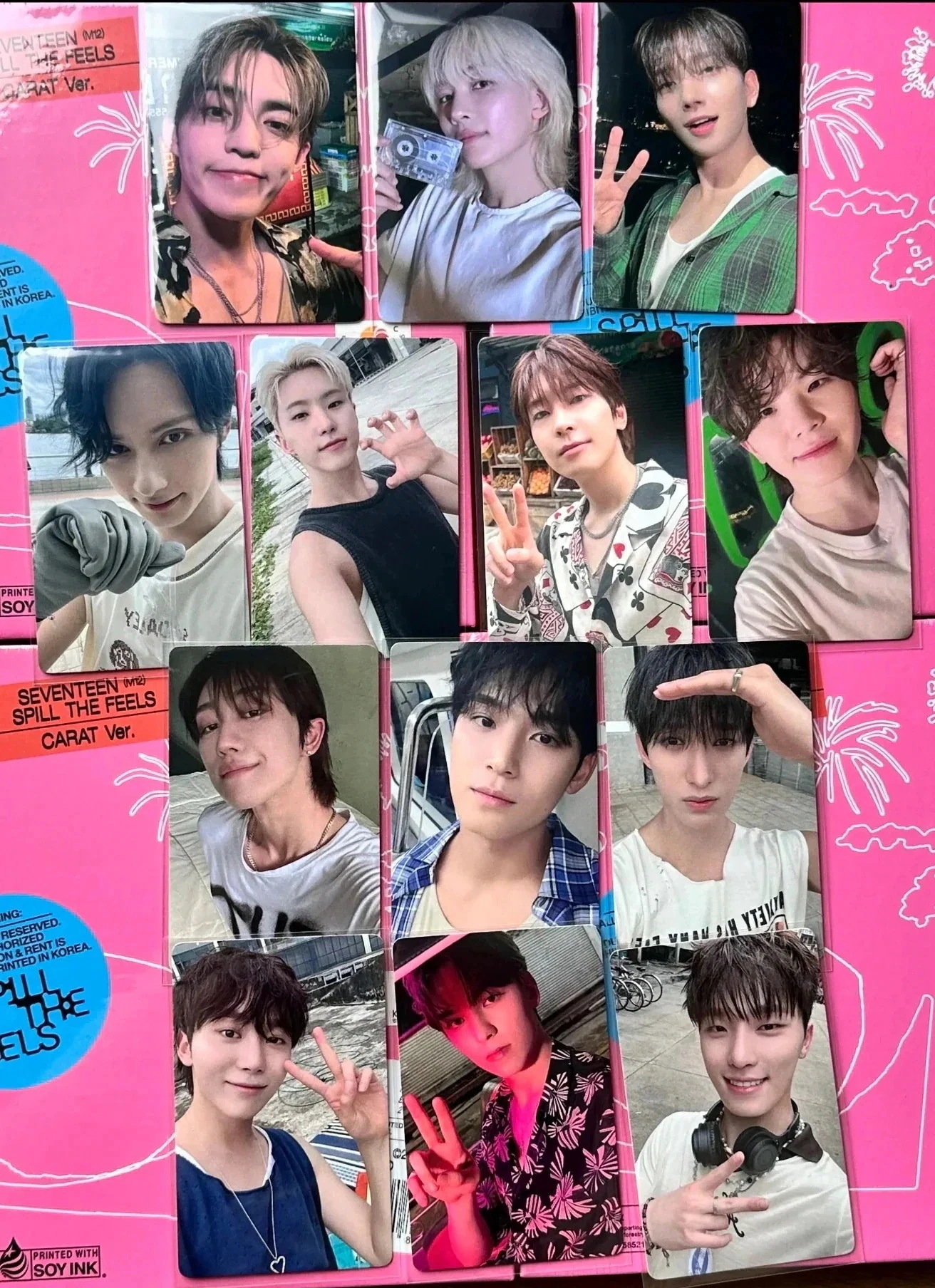 【最短当日発送】SEVENTEEN 12th Mini Album SPILL THE FEELS 一直娯 ヨントンD　13枚セット