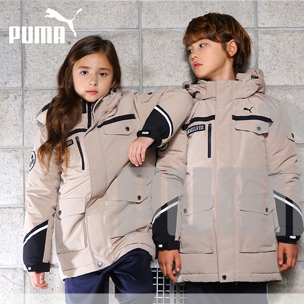 [PUMA X HOWRU]PUMA オリジナル高品質プレミアムパディングジャンパー子供の冬のパディングジャンパー