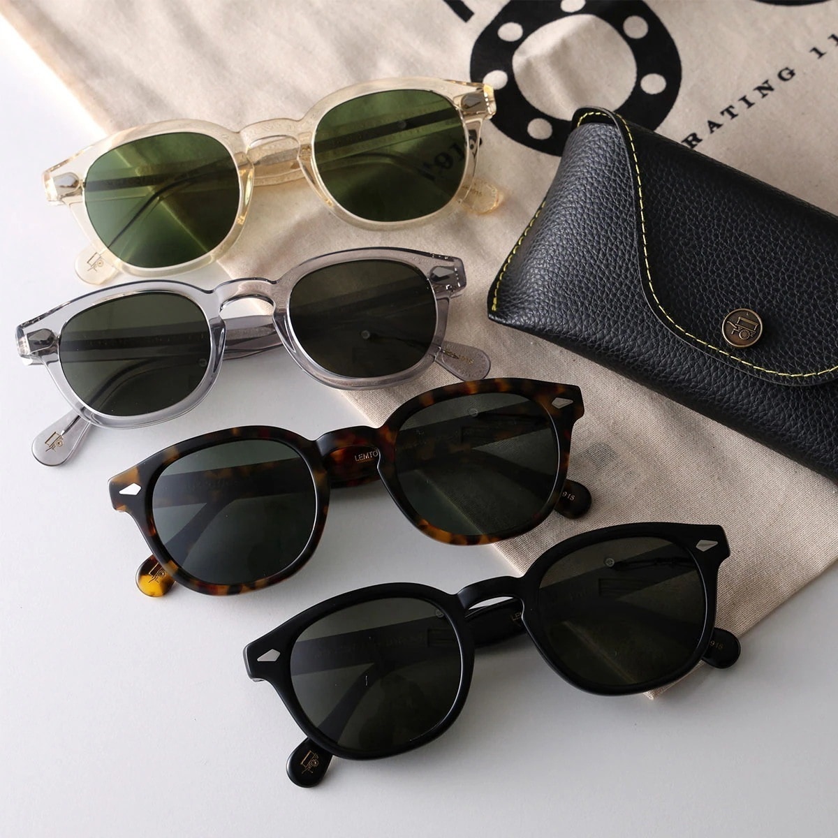 MOSCOT モスコット サングラス LEMTOSH SUN レムトッシュ レディース ウェリントン型 クリアフレーム セルフレーム アイウェア カラー4色