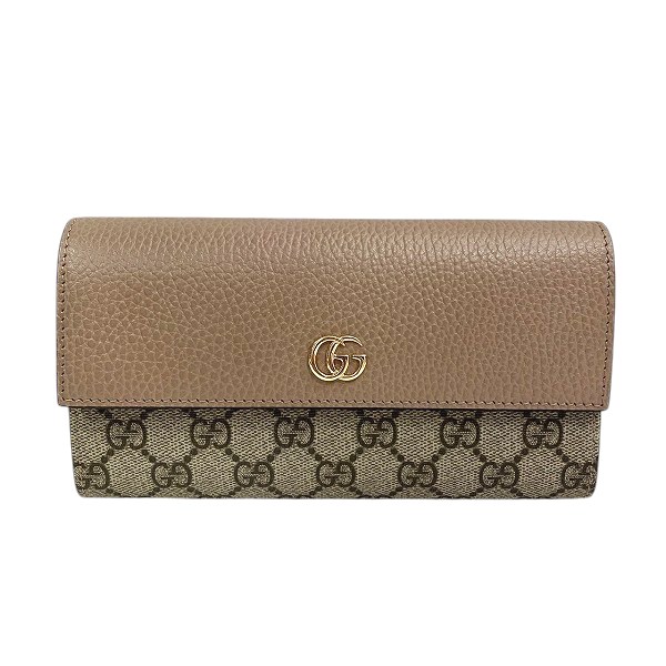 グッチ ダブルG バイカラー コンチネンタルウォレット 735594 長財布 【中古】