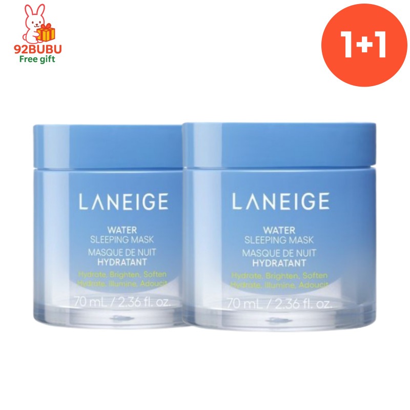 【水分ケア1+1】ウォータースリーピングマスク70ml × 2本/ 洗い流さないパック/ナイトケア/大容量 /高保湿/油分コントロール/韓国人気パック/顔パック/ナイトパック/しっとり/毎日