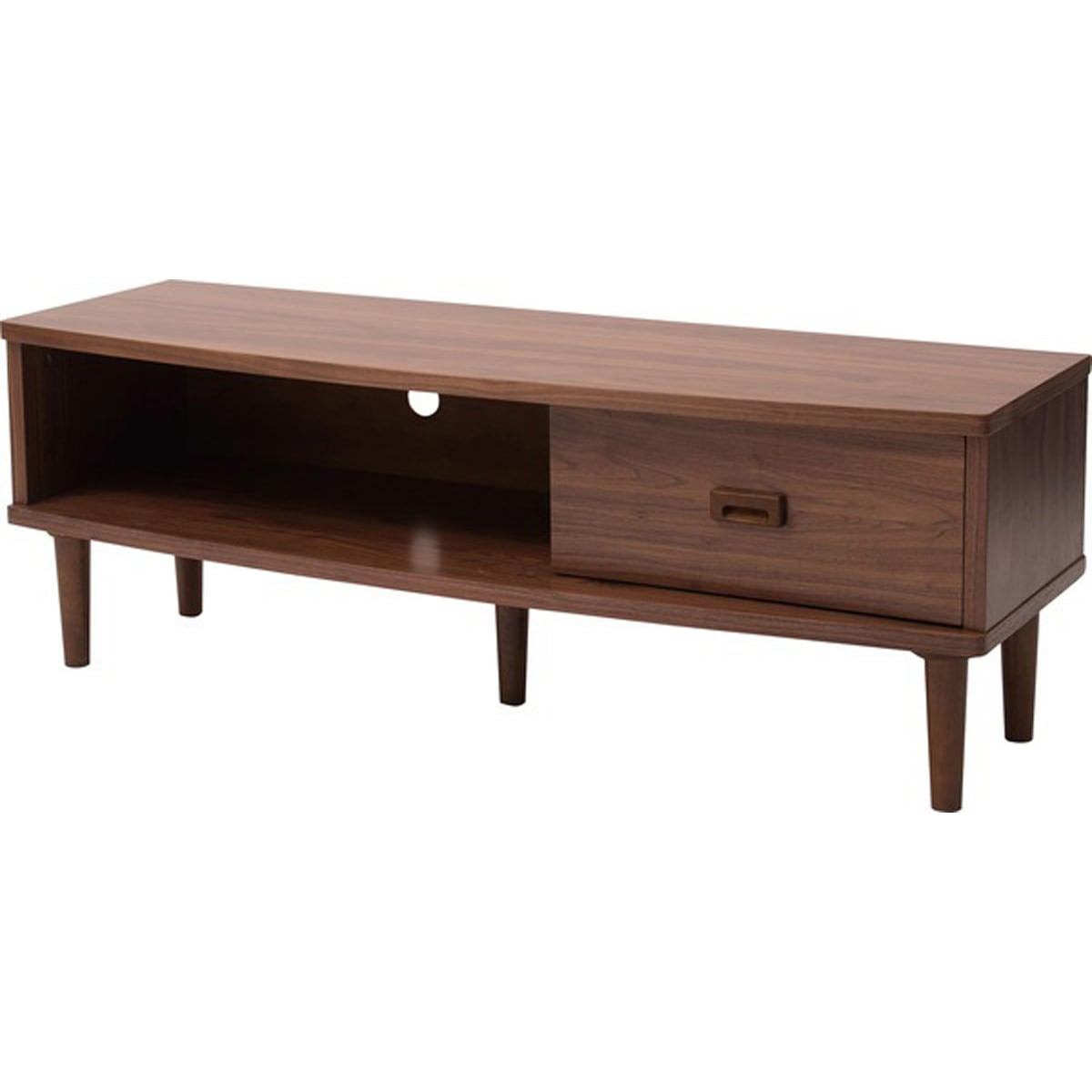 トムテ テレビボードS TAC-244WAL テレビ台 S ウォルナット 木製 収納付き 脚付き リビング ダイニング インテリア家具 テレビボード シンプル