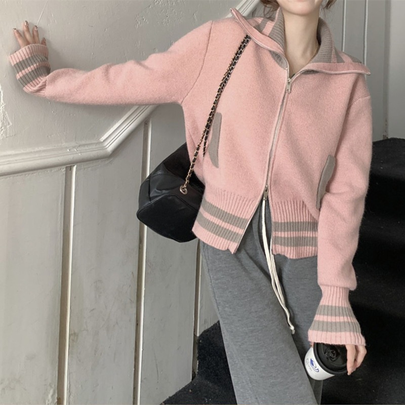 秋冬 韓国のファッション 新しい 通勤 ゆったり カジュアル 気質 ゆったりした外着 Vネック 優しくてだるい風セーター カーディガン 2025Z54