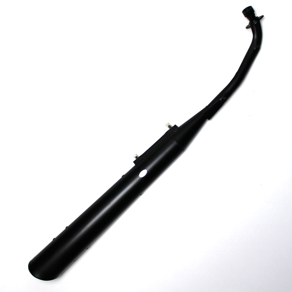 スーパーカブ 50 70 90 リトルカブ スラッシュカット スチール製マフラー 艶消し黒