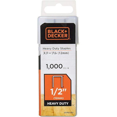 他サイト： ブラック＆デッカー BLACK&DECKER 4536178702867 B＆D BDCT12UBステープル BDTRA708T 1000入の商品画像
