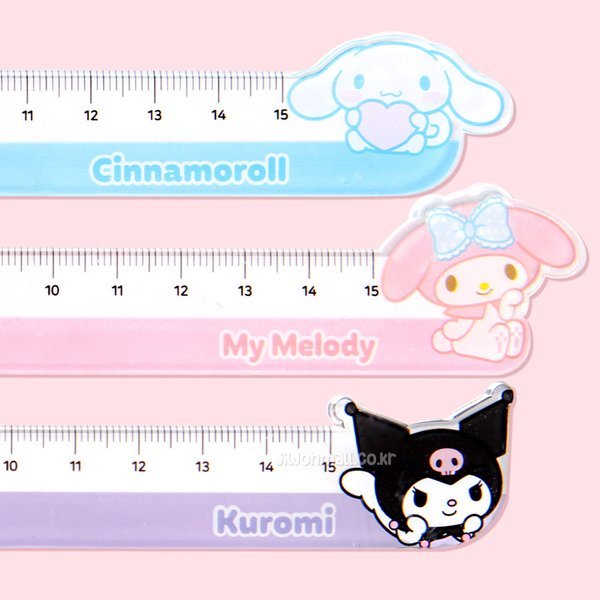 サンリオキャラクターズ フェイス 射出定規 15cm-40EA