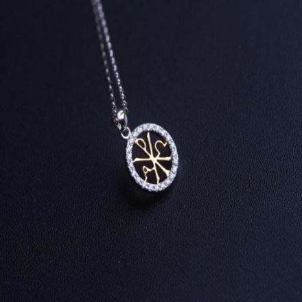 AΩ ダイヤモンドペンダント PX ホーリーネームノンイタリアンペンダント 18Kゴールドカスタム