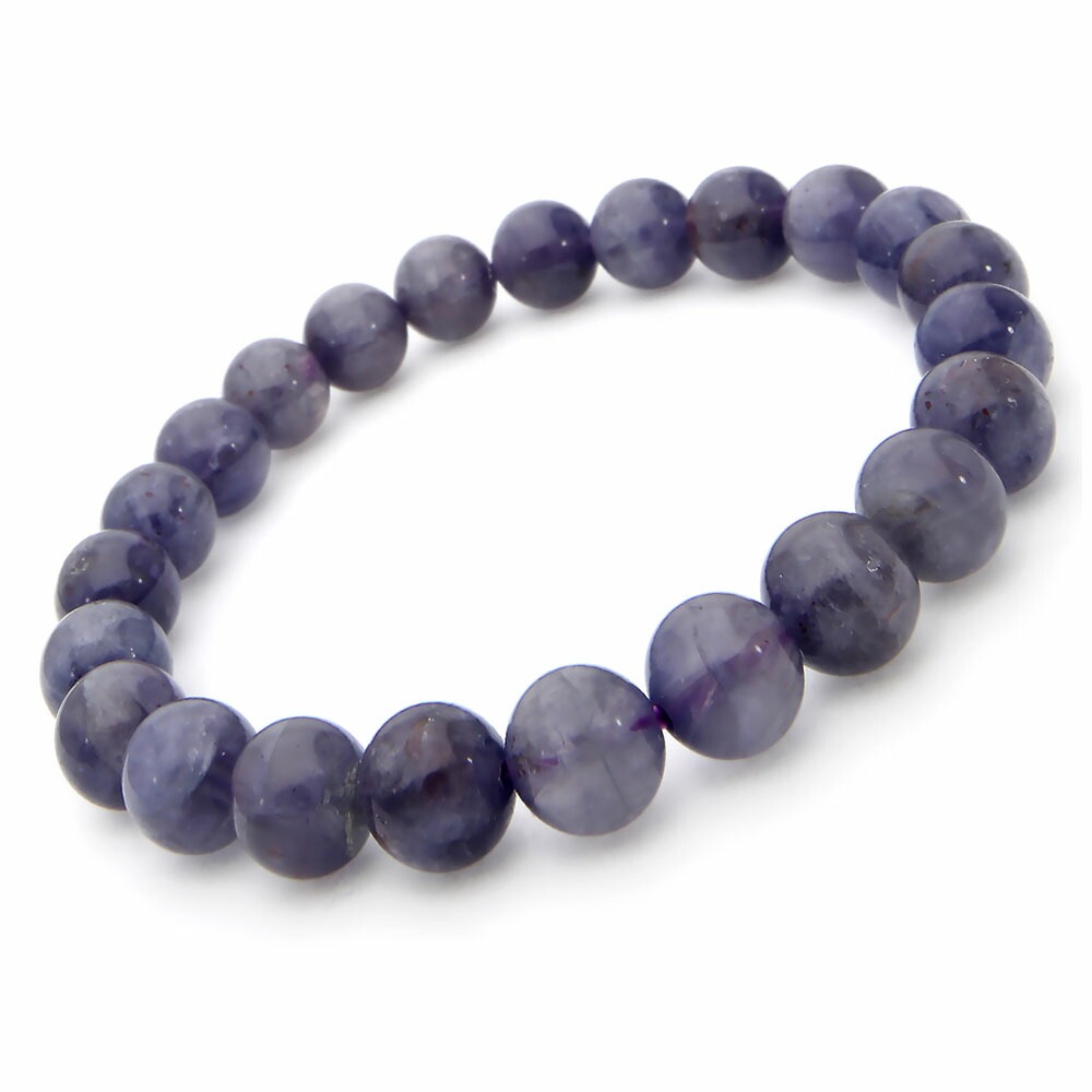 ブラッドショットアイオライト ブレスレット 8mm アイオライト パワーストーン ブレスレット メンズ レディース 天然石 数珠 アクセサリー メンズブレスレット レディースブレスレット パワーストー
