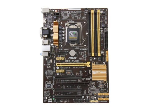 ASUS H87-PLUS LGA 1150 Intel H87 HDMI SATA 6Gb/s USB 3.0 ATX Intel Motherboard 8,075円