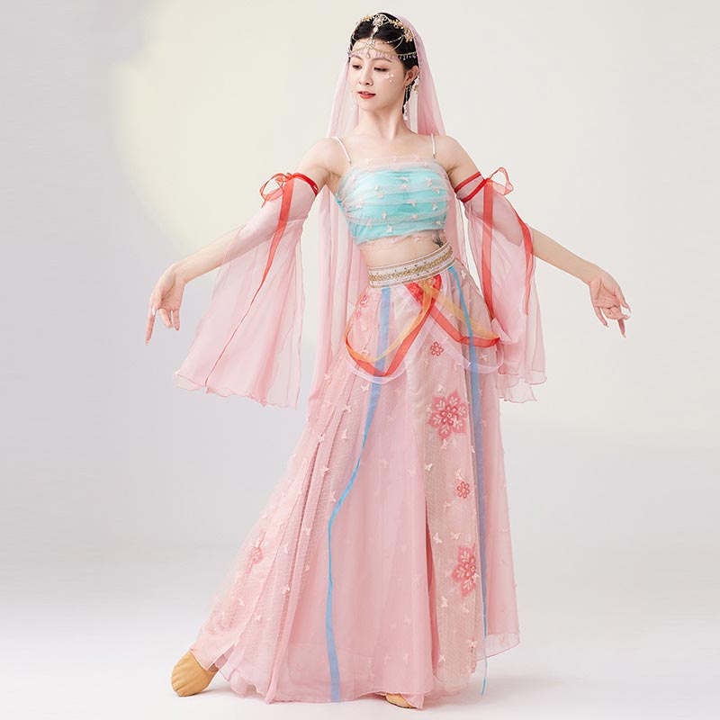 【2025限定SALE】ハロウィン コスプレ衣装 レディース 大人 アラジン衣装 ジャスミン風 ハロウィン コスチューム 敦煌舞踊 飛天 中華古典舞踊 ダンス 衣装 ベリーダンス 衣装セット アラビア 5,926円