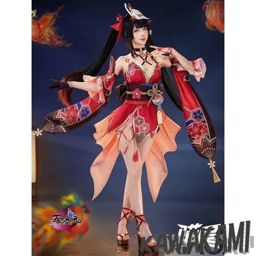 猫屋小舗　崩壊スターレイル　コスプレ　スタレ　花火　はなび　衣装　 いしょう ウィッグ　靴　仮面　　1401