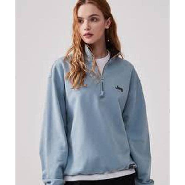 [JEEP] ハーフネック ジップアップ マウンテングラフィック スウェットシャツ JP5TSU839