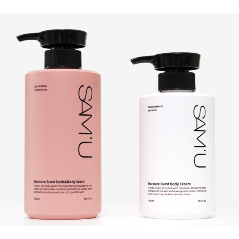 モイスチャーバーストバス＆ボディウォッシュ 490ml & ボディクリーム 400ml (2種 択一)