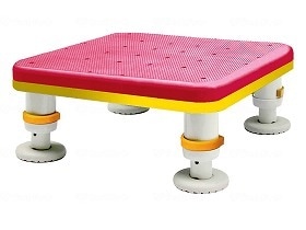 シンエイテクノ ダイヤタッチ浴槽台 コンパクトサイズ コーラルピンク 10-15 SYC10-15