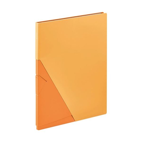 (まとめ) キングジム ジリッツ クリアーファイル A4タテ 10ポケット 背幅13mm キイロ 8832H 1冊 (×5セット)