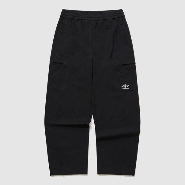 ポーラ ストレッチ 起毛 カーゴ ストレート & ジョガー 2WAY パンツ BLACK UQ421SPTO2 BLK0