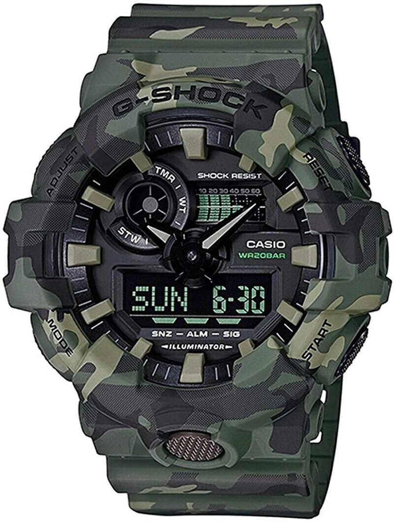 [10年保証] CASIO GA-700CM-3A G-SHOCK カシオ Gショック カモフラージュ [逆輸入モデル]