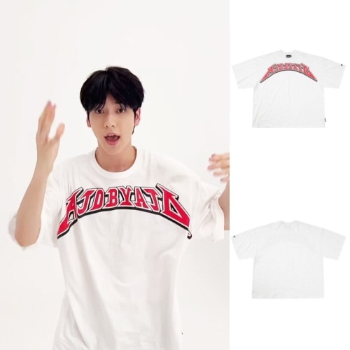 【TXT スビン着用】AJOLICA T-Shirt Tシャツ TEE 半そで ジャージ 半袖 プリント ストリート 韓国公式正規品 23ss