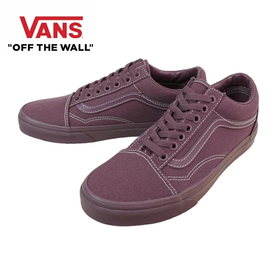 バンズ VANS ヴァンズ【箱無し】OLD SKOOL PASTEL MONOオールドスクール パステル モノPLUM WINE プラム ワイン バーガンディー