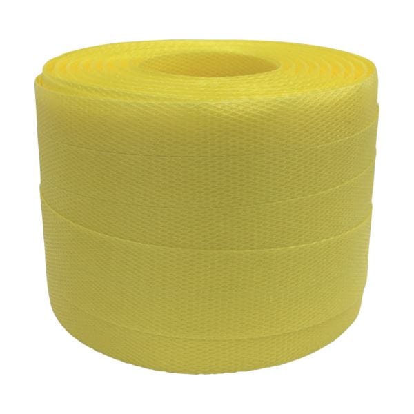 （まとめ） ユタカメイク梱包用品 PPバンド 15.5mmx100m イエロー L-102 1個 [x5セット]