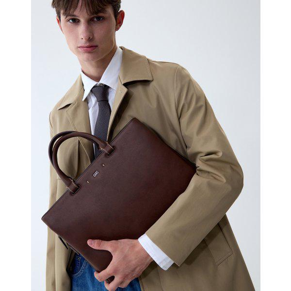 [26SS] [ブリーフケース(13インチノートパソコン収納)][ABER][エバー] ツートンプレミアム牛革 DBBA6E280W3