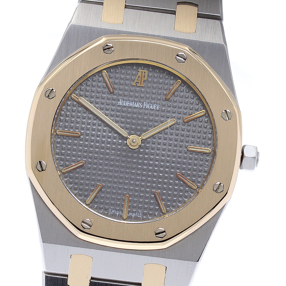 オーデマ・ピゲ AUDEMARS PIGUET ロイヤルオーク YGコンビ クォーツ メンズ 箱付き_876140【中古】