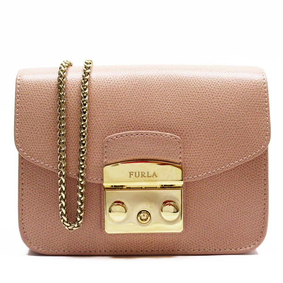 フルラ Furla 斜め掛けショルダーバッグ レザー ピンク レディース t18854a