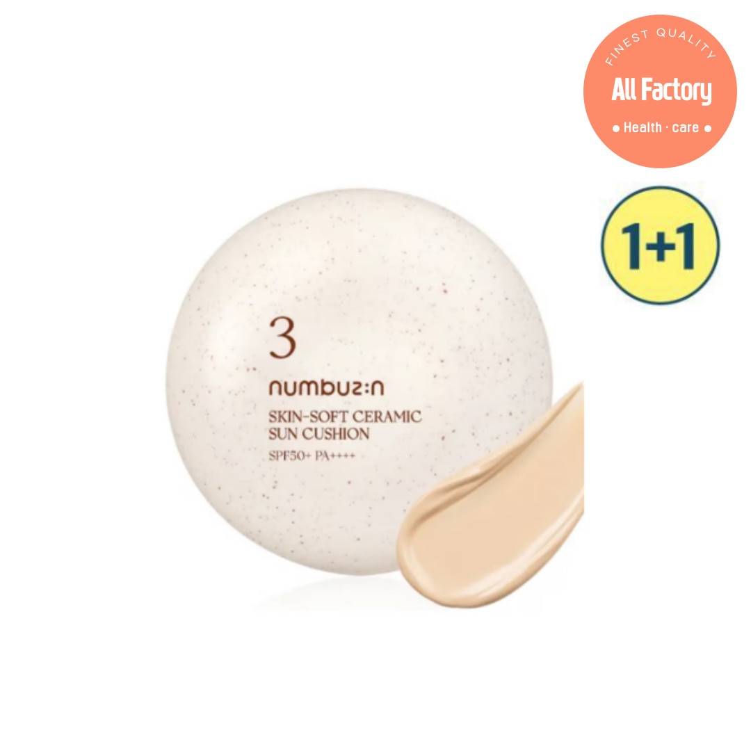 3番 ノーファンデ陶器肌トーンアップクッション 20g+20g SPF50+PA++++
