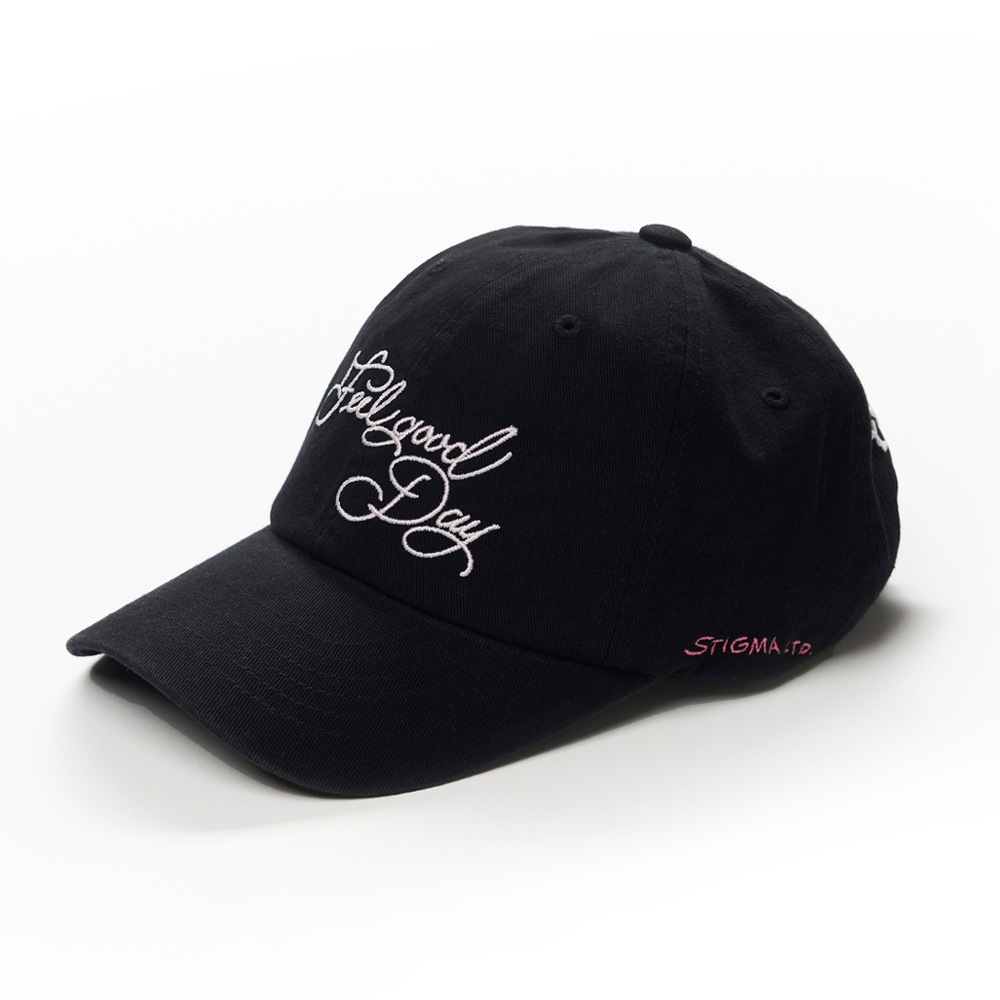 FLOWER PIGMENT BIOWASHED BALL CAP BLACK