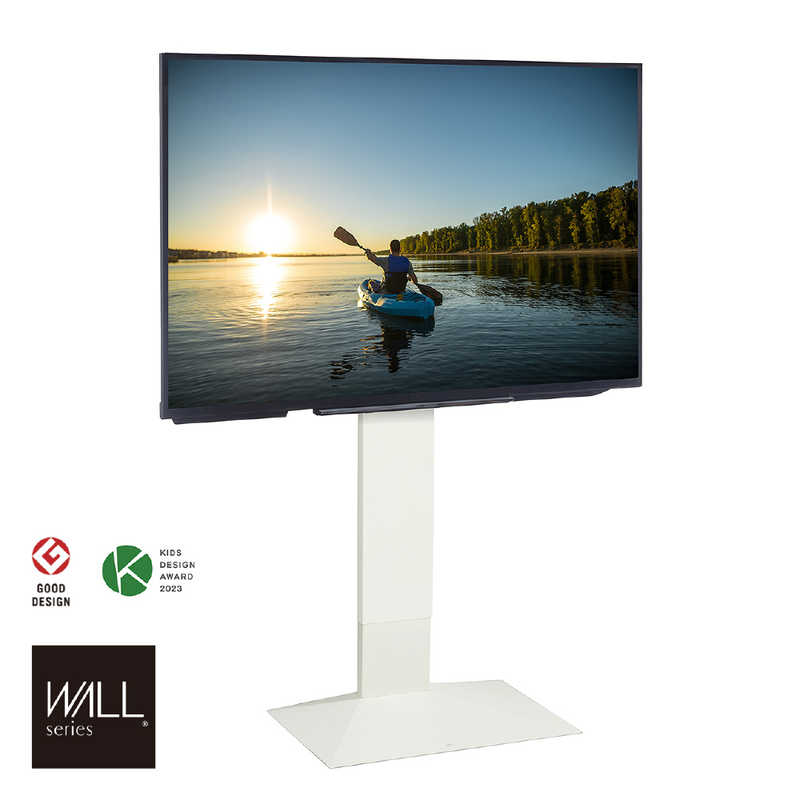 ナカムラ　32～80インチ対応 テレビスタンド WALL V3 (ハイタイプ) サテンホワイト　WLTVB6111