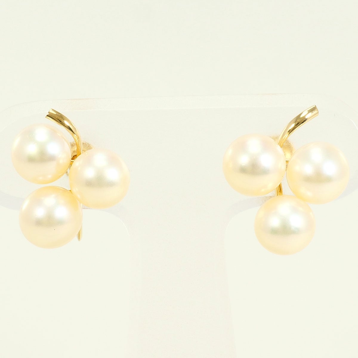 K18 18金 YG イエローゴールド イヤリング パール（真珠） 総重量約3.7g 中古