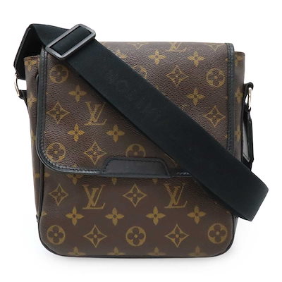 値下げ中❗️Louis Vuitton モノグラムマカサー バスMショルダーバッグ Qoo10] Louis Vuitton モノグラムマカサー バスPM ショルダー