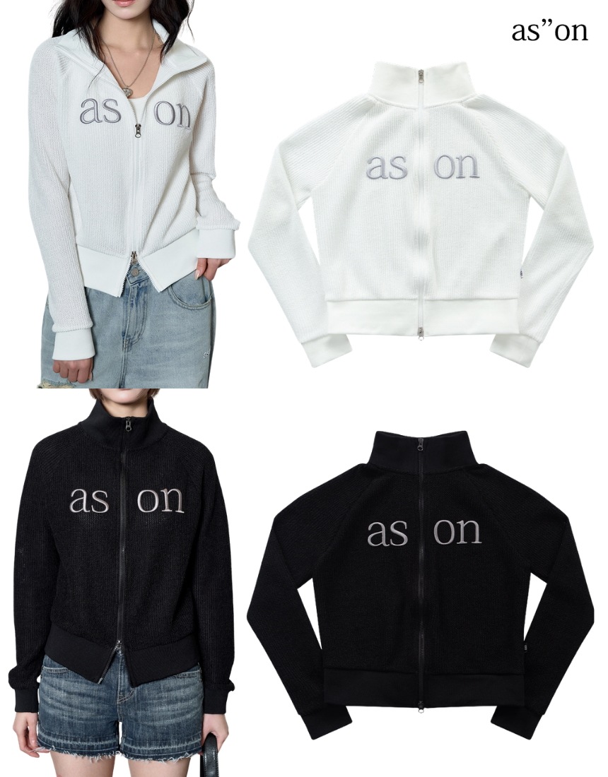 韓国限定 韓国人気 SNS流行 ファッショントレンド トップス 長袖 ジップアップ SOI ZIP-UP (2色)