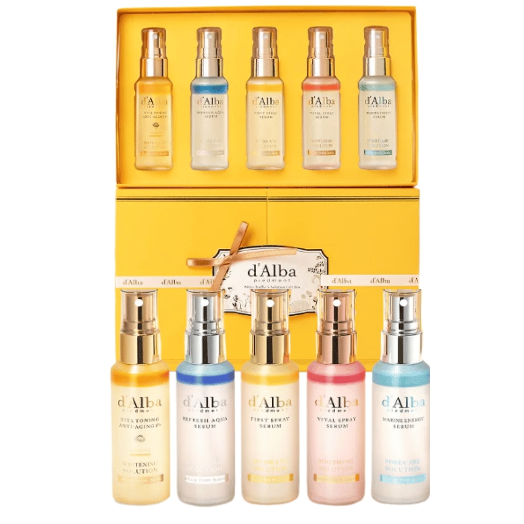 ダルバ ホワイトトラブル5 ソリューション ギフトボックス（水分鎮静クーリングビタ毛穴 52ml 5個セット）