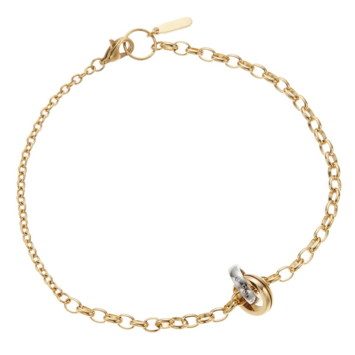 ブレスレット レディース サージカルステンレス316L 2連リング ゴールド 金属アレルギー対応 7,761円