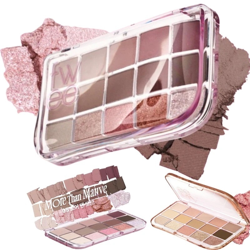 【NEW 3/29 発売】モアムード アイパレット15区, 6colors / グリッターアイシャドウ/ アイメイク/ ポイントメイク/高発色/ 韓国コスメ