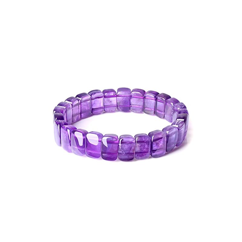 アメジスト 浄化守護パワーストーンブレスレット バングル レディース