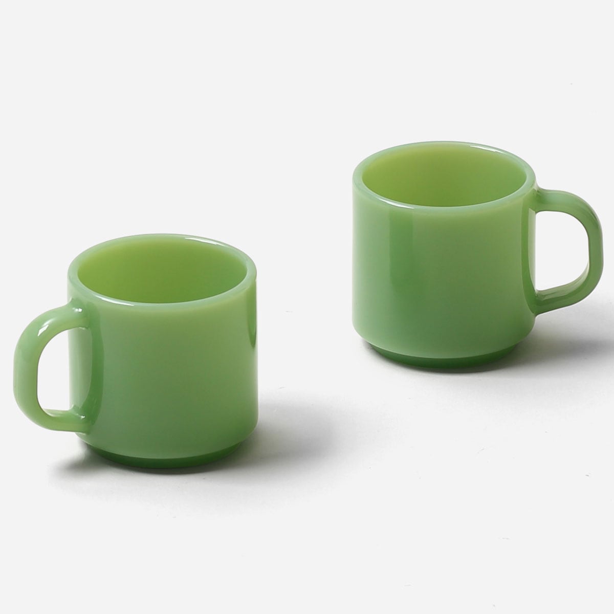 ミルクガラス食器 イデアコ テーブルウェア ミルクガラス マグカップ 2点ペアセット ideaco Milk Glass mug cup 2pcs ジェード