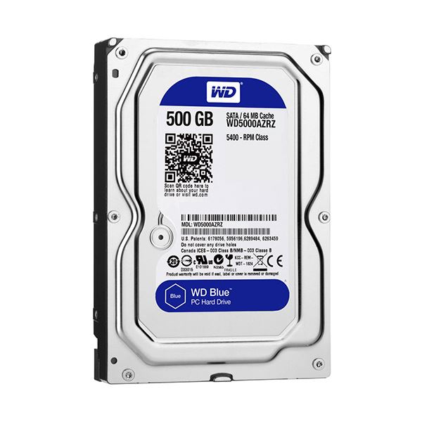 （まとめ）WD Blue3.5インチ内蔵HDD 500GB WD5000AZRZ-RT 1台[x3]