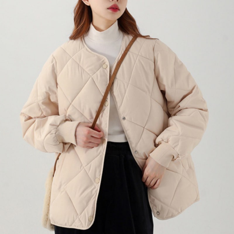 超目玉品ダウンコートレディース冬おしゃれインナーダウンダウンジャケット暖かいきれいめラウンドネックVネック着痩せ