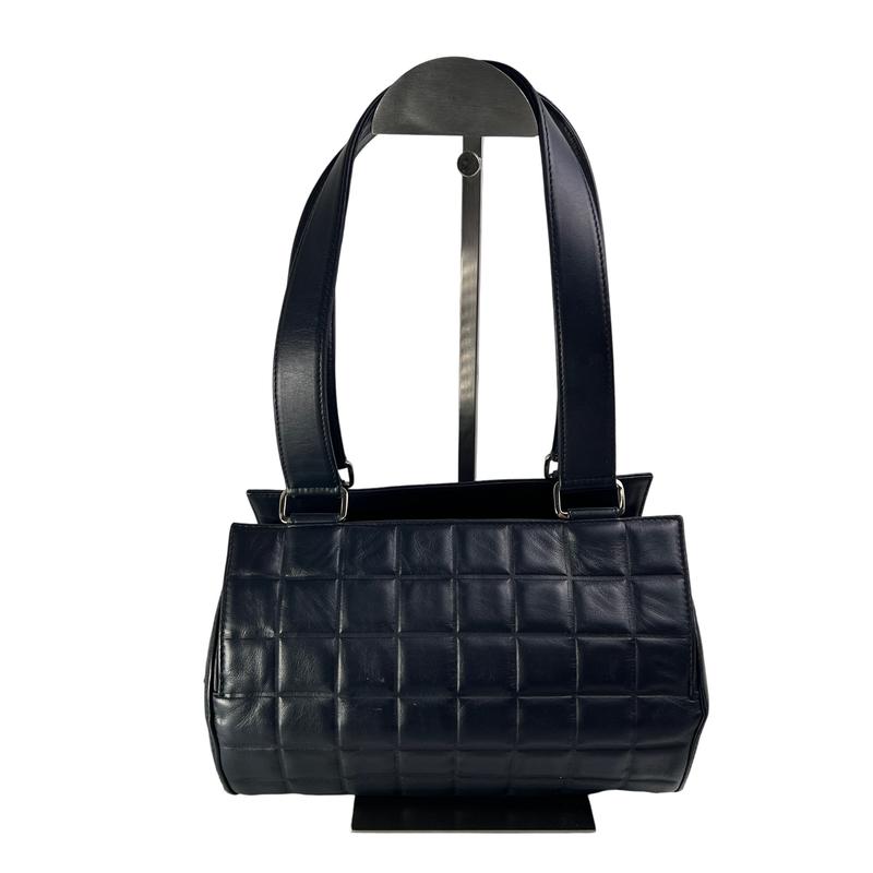 CHANEL シャネル ココマーク チョコバー レザー ハンドバッグ ブラック A-11971