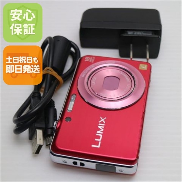 美品 DMC-FH8 レッド デジカメ Panasonic 107