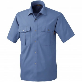 桑和 537 半袖シャツ 4Lサイズ インディゴ（54）