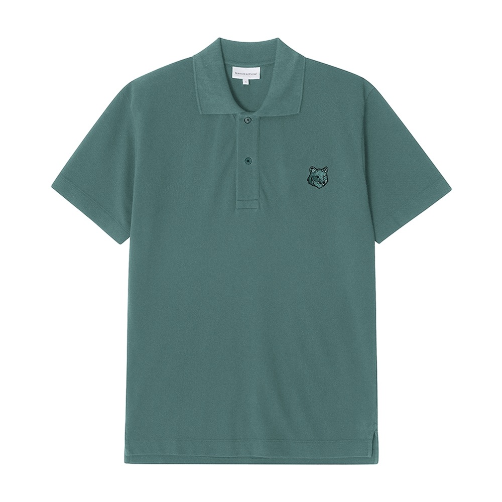 メゾンキツネ ボールド フォックス ヘッド パッチ ポロ メンズ 半袖Tシャツ MM00210KJ7010