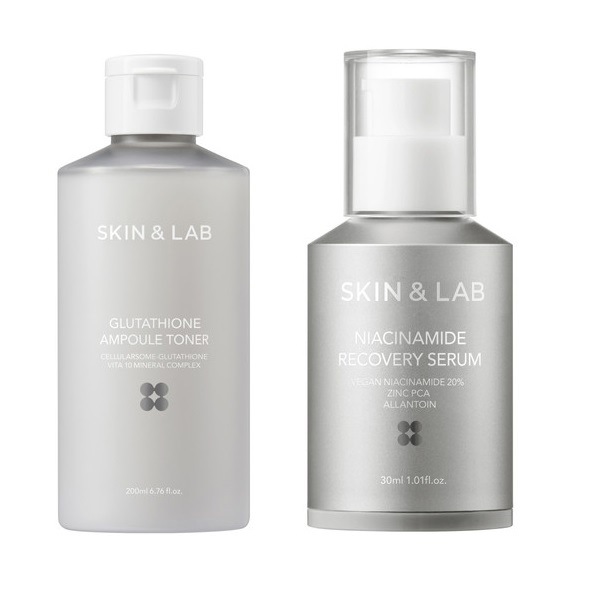 【トナーセラムセット】 グルタチオントナー 200ml + ヴィーガンナイアシンアミド20% セラム 30ml / スキンアンドラボ