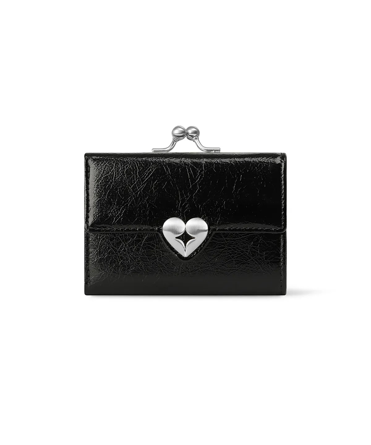 CRINKLE HEARTY FRAME WALLET