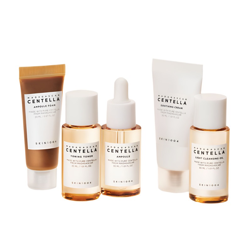 【正規品】マダガスカルセンテラトラベルキット5種【アンプルフォーム（20ml）＋トナー（30ml）＋アンプル（30ml）＋クリーム（30ml）＋クレンジングオイル（30ml）】